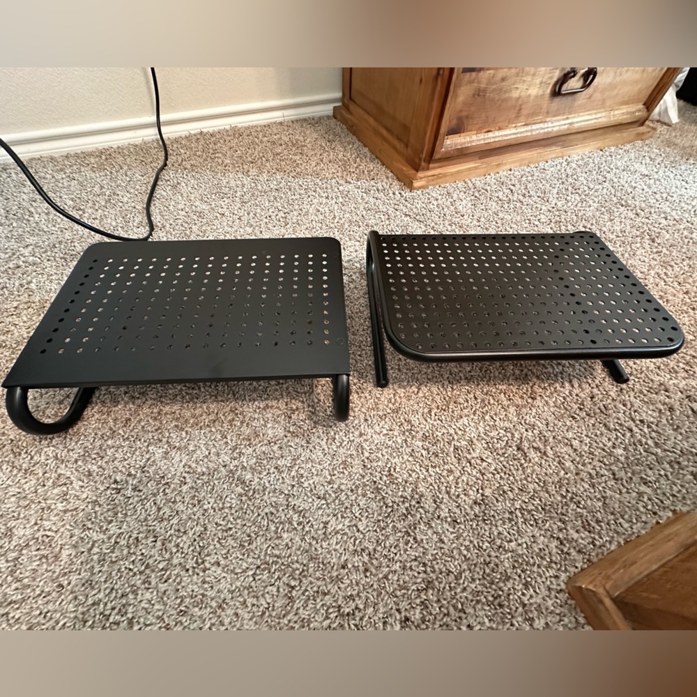 Black Monitor Stand Riser